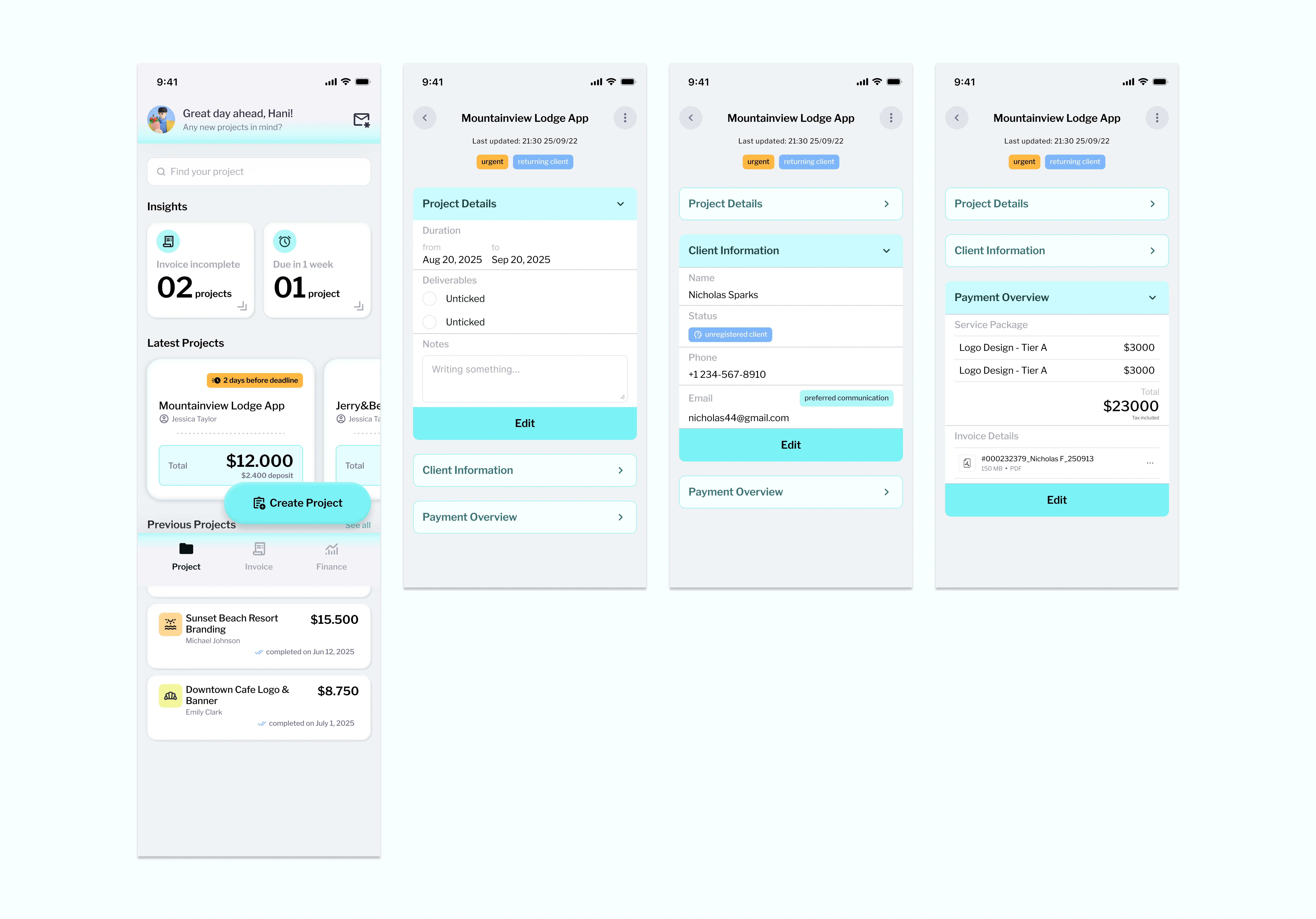 High Fidelity Wireframe 2