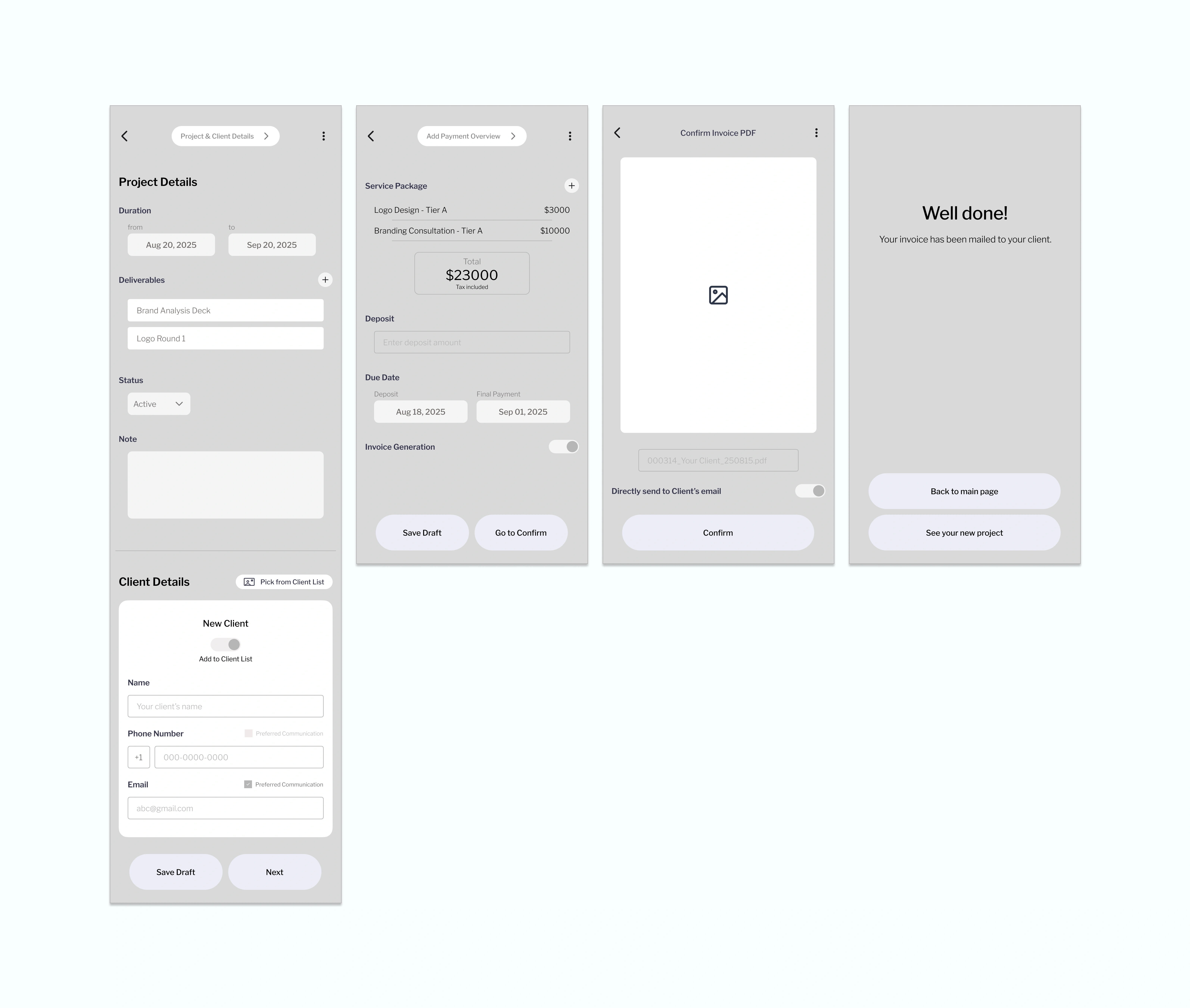 Middle Fidelity Wireframe 2